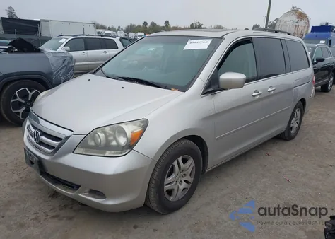 2007 Honda Odyssey Ex-L из США, поврежденный, VIN 5FNRL387X7B129229